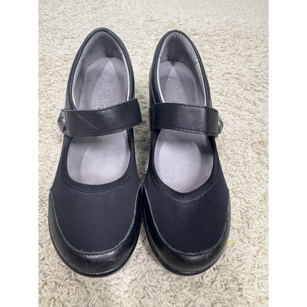 Alegría Maya Black Mary Jane Comfort Shoes Wedge Heel EU 38 US 7-7.5 Supportive